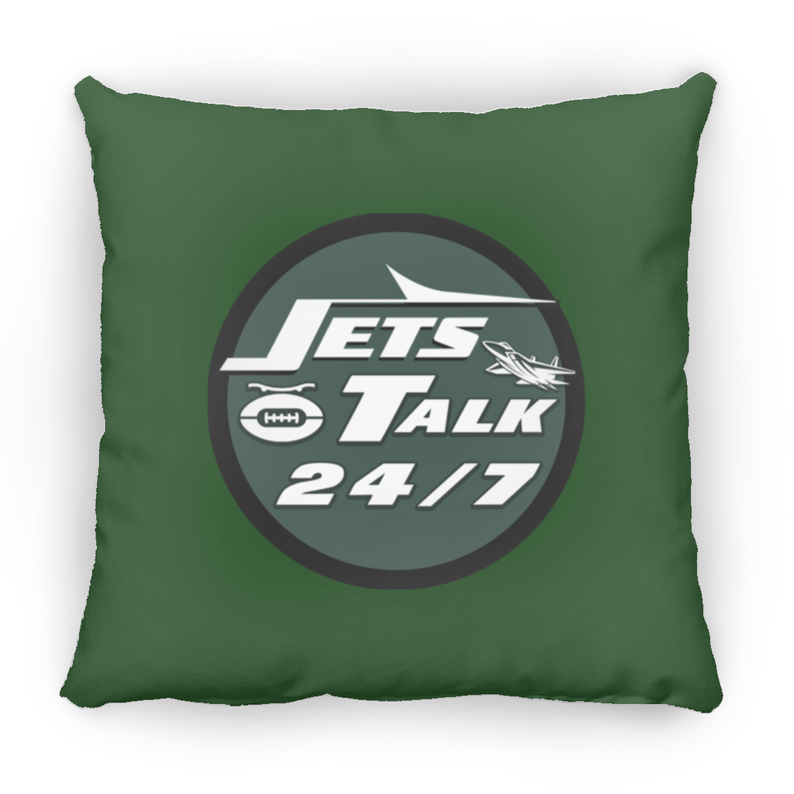 Jets Talk Small Square Pillow