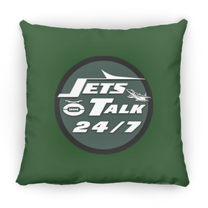 Jets Talk Small Square Pillow