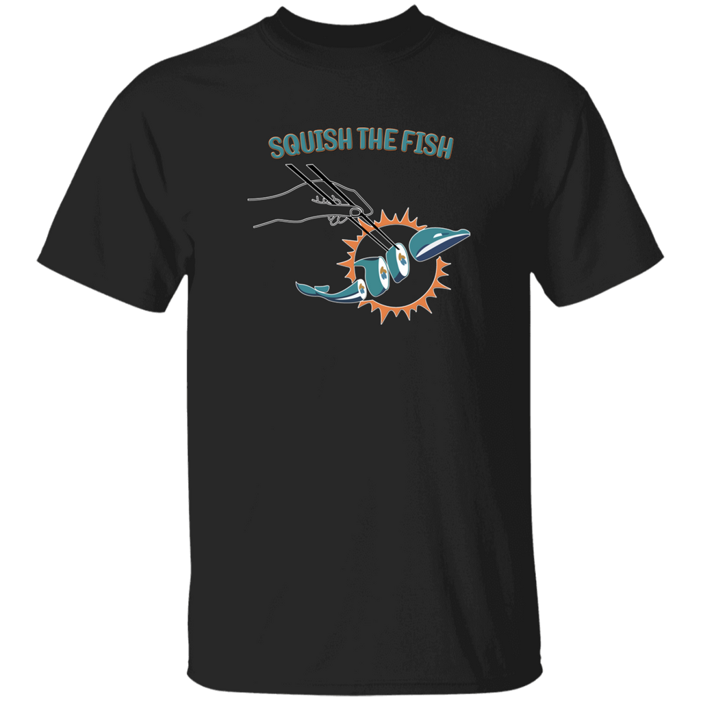 Squish The Fish Shirt Squish The Fish Shirt1 / Dark Heather / 2XL